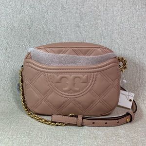 Tory Burch Pink Moon Soft Fleming Camera Bag